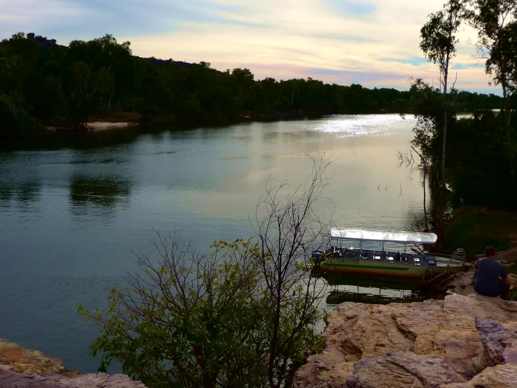 Guluyambi Cultural Cruise on the East Alligator River.  Armhen land , Australia