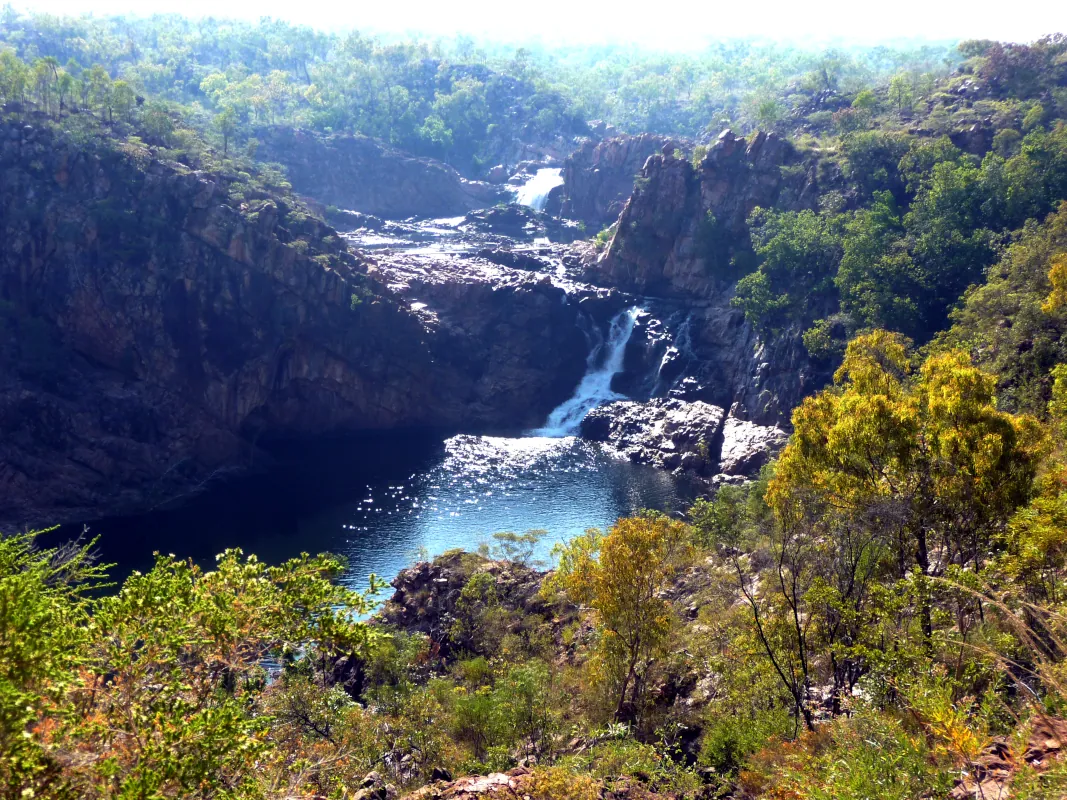 The Sweetwater Pool Trial is a strenuous hike; bring plenty of water. We didn't. A view of the upper Edith Falls pool. Australia