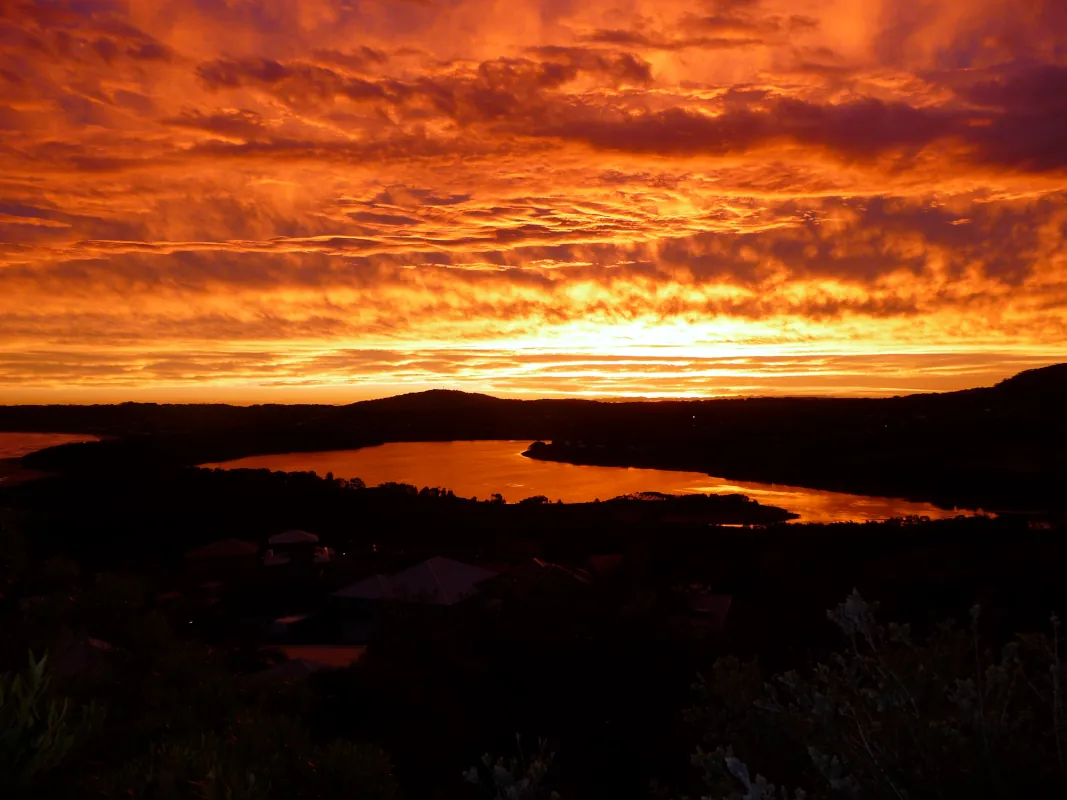 Sunsets views,Wamberal Lagoon, NSW Australia