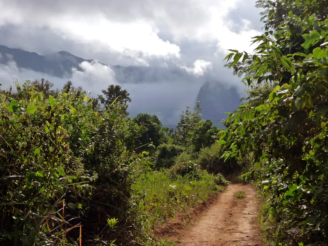 The weather was humid and hot, but the scenery was breathtaking.