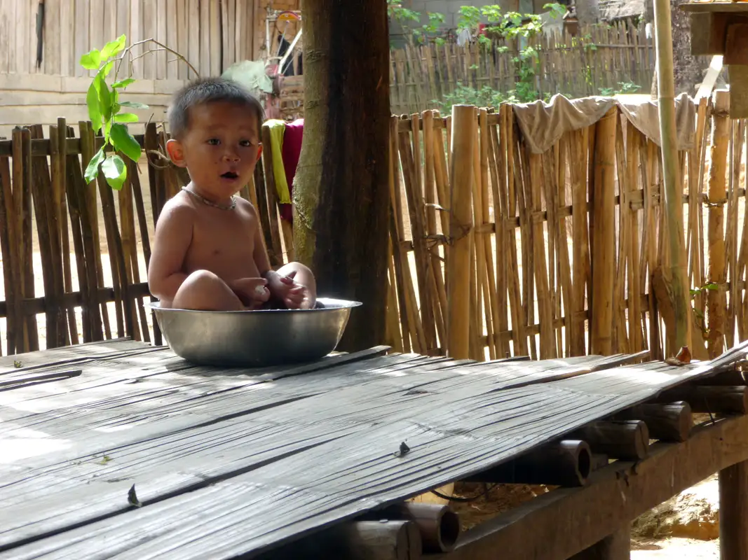 This little boy was constantly watching us, as it was a substitute for TV.