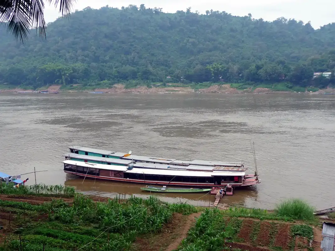 Riding slow boats along the Mekong River is very popular. It is the cheapest way to travel from Northern Thailand to Luang Prabang.