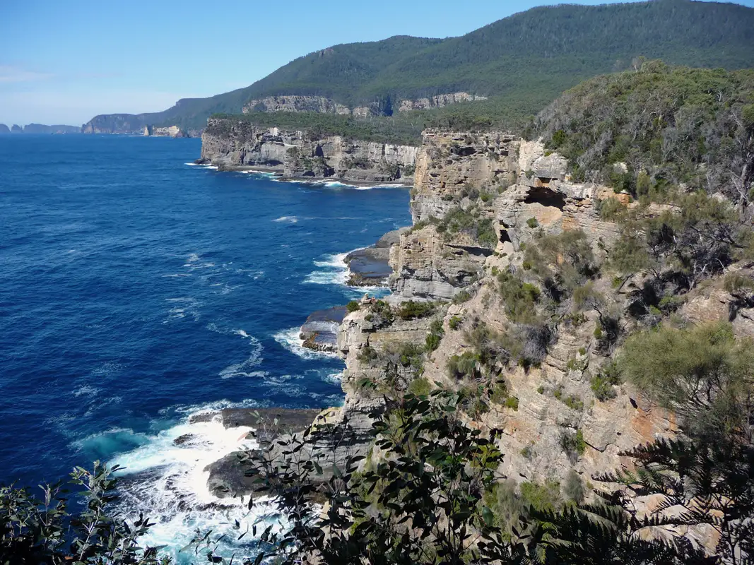 Tasman Peninsula coastline.