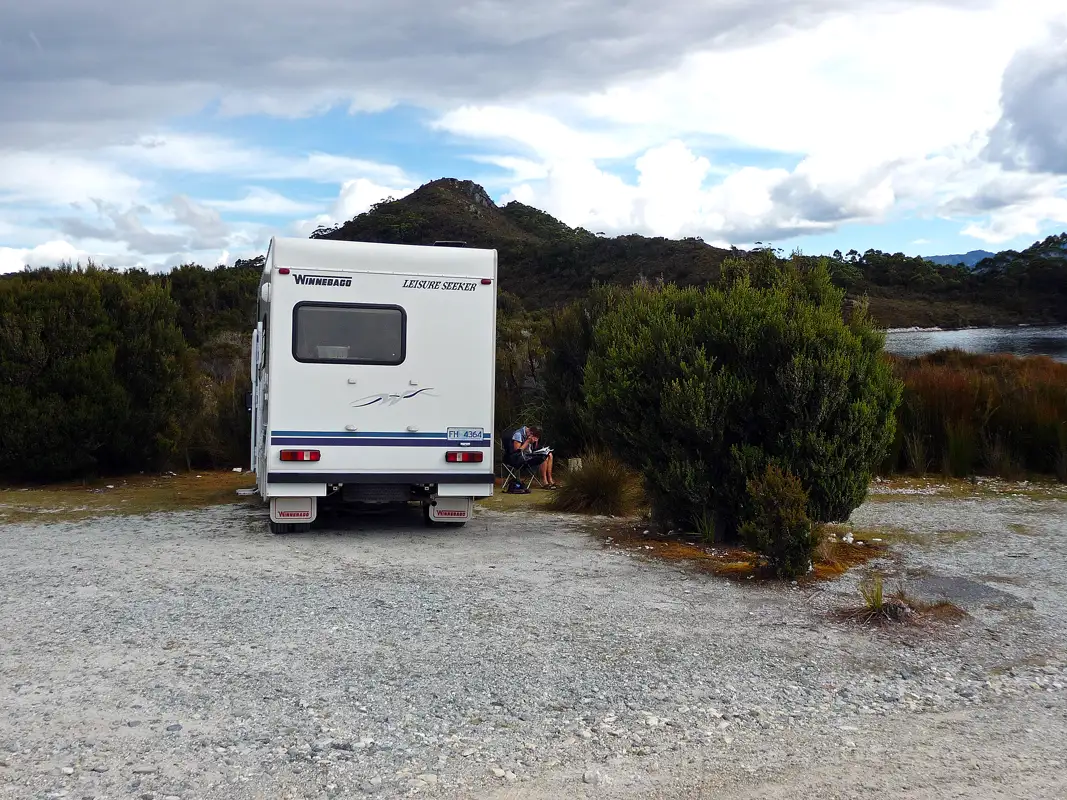 For one night, we stayed at Teds Beach Campground, at Lake Pedder in the South West National Park.  It was quiet and serene, with a breathtaking sunset.Tasmania