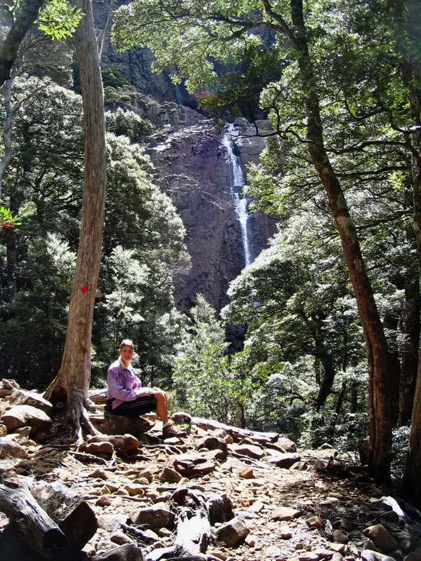 We sat on the rocks for lunch and enjoyed the view of the waterfalls.