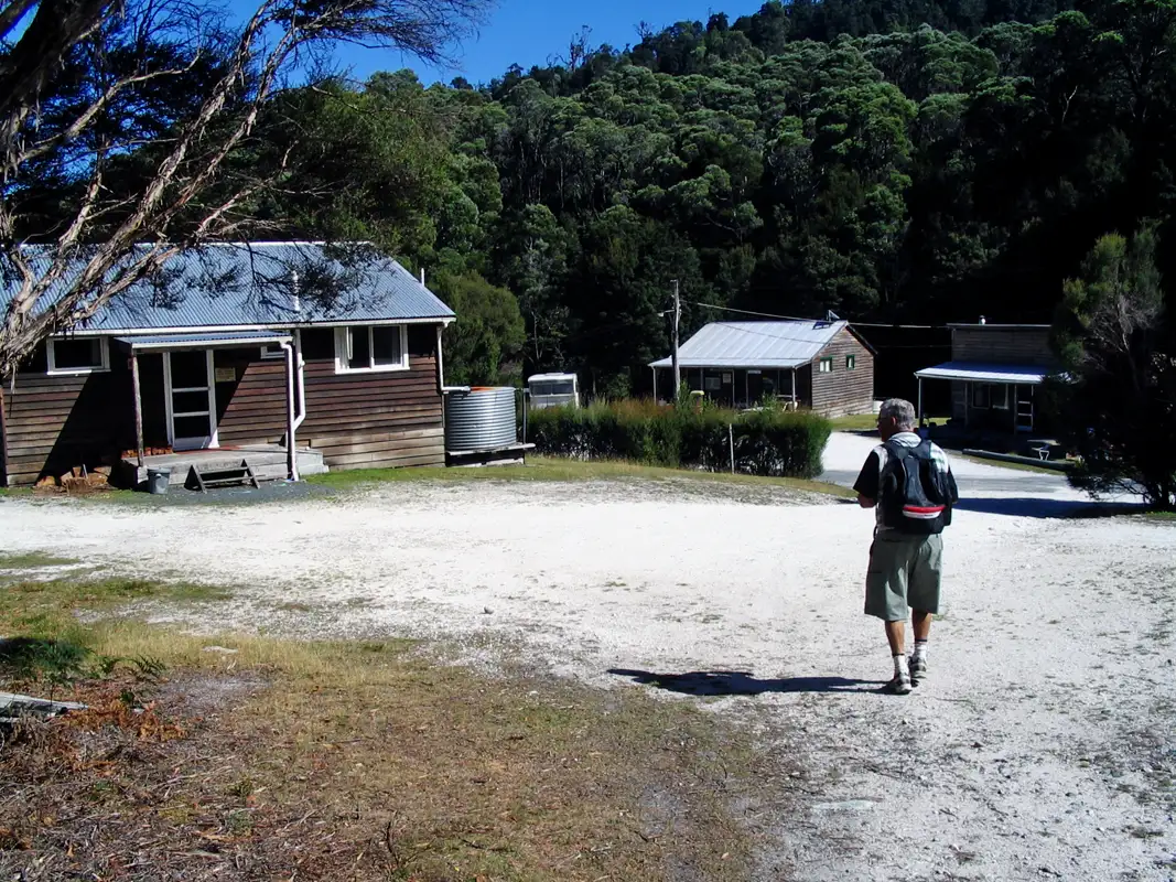 The cottage had a big stove for heating water, and we used it for a hot shower. The lights were turned off at 9 p.m., and we had a good night's sleep. Now, Corinna has transformed into a modern Tarkine Wilderness Village.