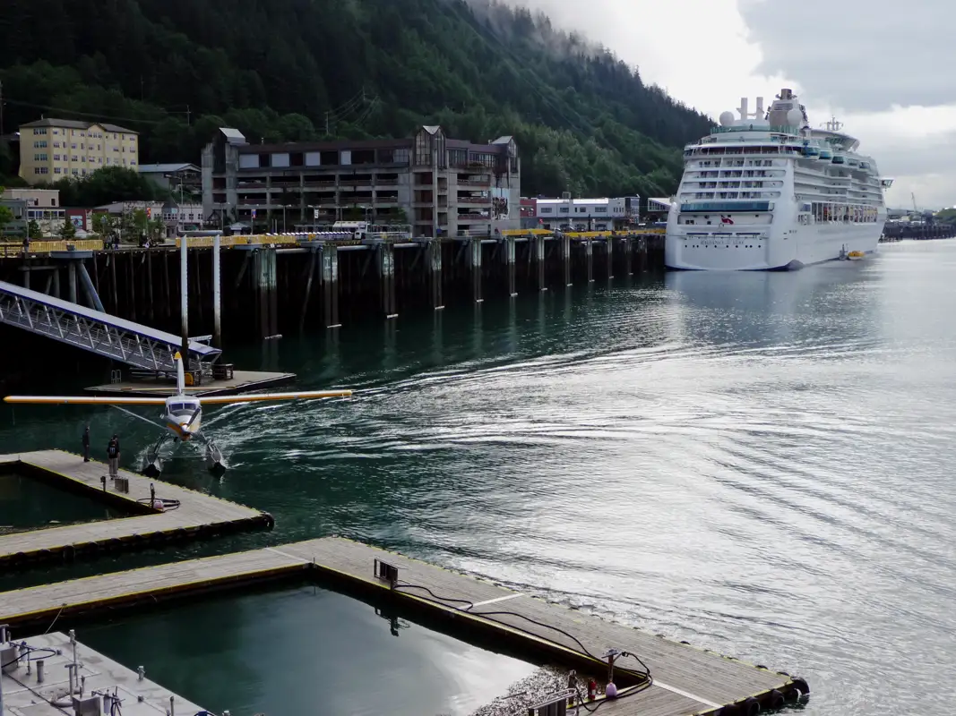 Arriving in Juneau, Alaska. Alaska's capital city, Juneau, is located in one of the state's largest wilderness areas. Access is only possible by ship or plane.