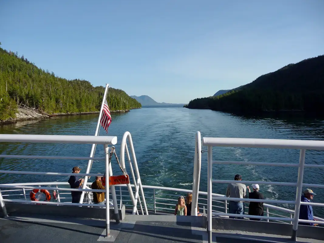 There was plenty of room, and it never felt crowded on the ferry to Juneau, Alaska.