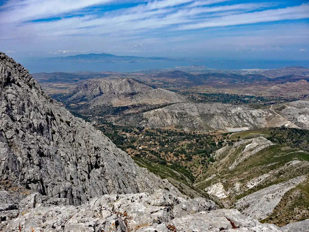 Looking from above, we could see where the hike started.