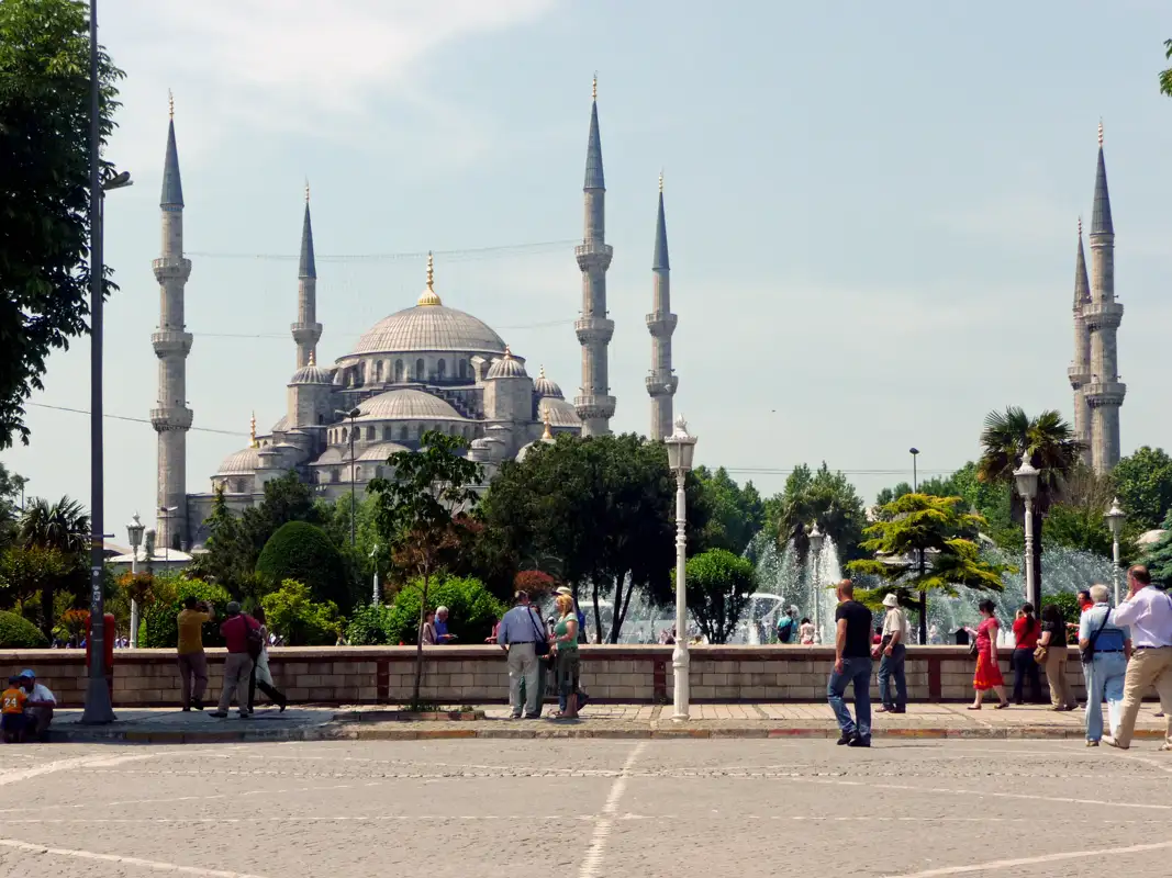 The magnificent 400-year-old Blue Mosque was near our hotel. The Muezzin's wake-up call at 6:15 a.m. was too early for us, but we enjoyed the sound nonetheless.