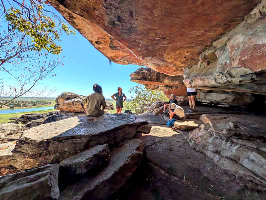 Lunch with we panoramic views across the flood plains and to Arnhem Land escarpment.