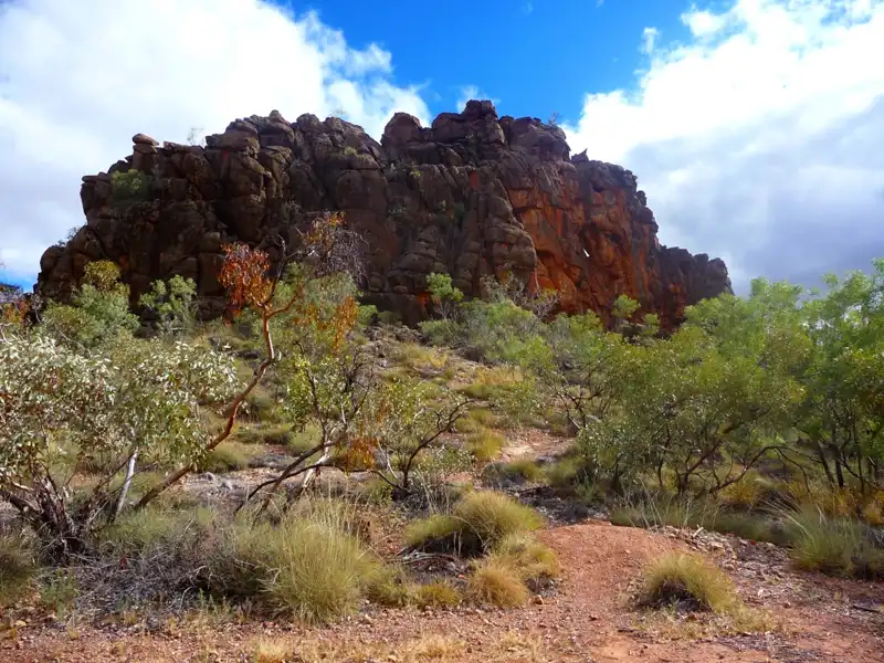 the Corroboree Rock Conservation Reserve on the way back to Alice Springs.