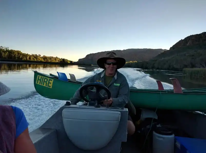 On a boat back to Kununurra