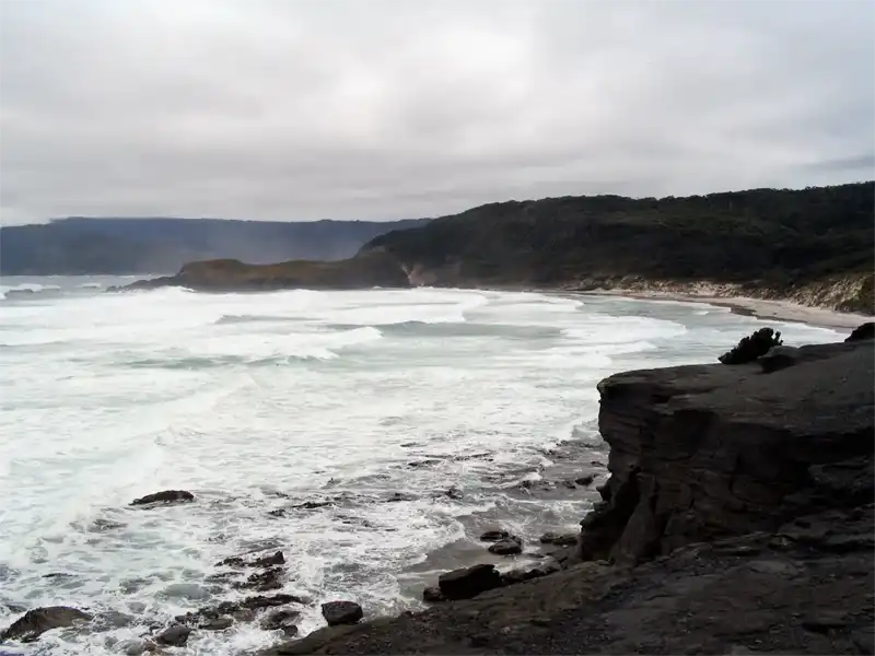 South Cape Bay with the striking Lion Rock 