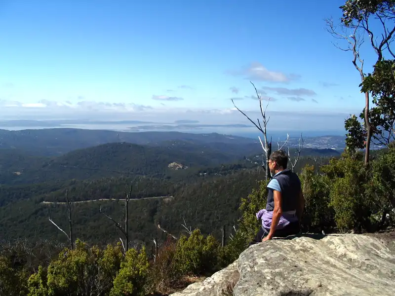 Sphinx Rock Lookout magnificent views over Hobart