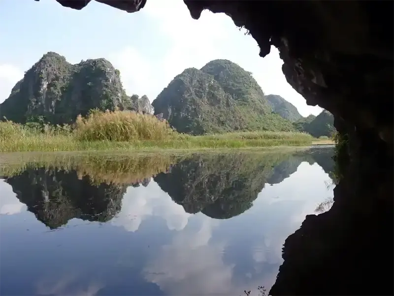 Gliding through the Van Long wetland Nature Reserve