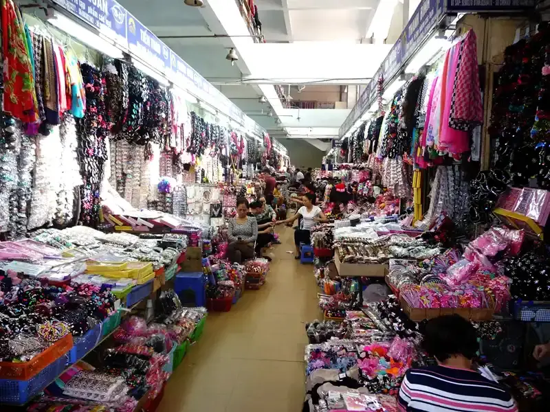 Shopping market Ben Thanh, Ho Chi Minh, Vietnam.