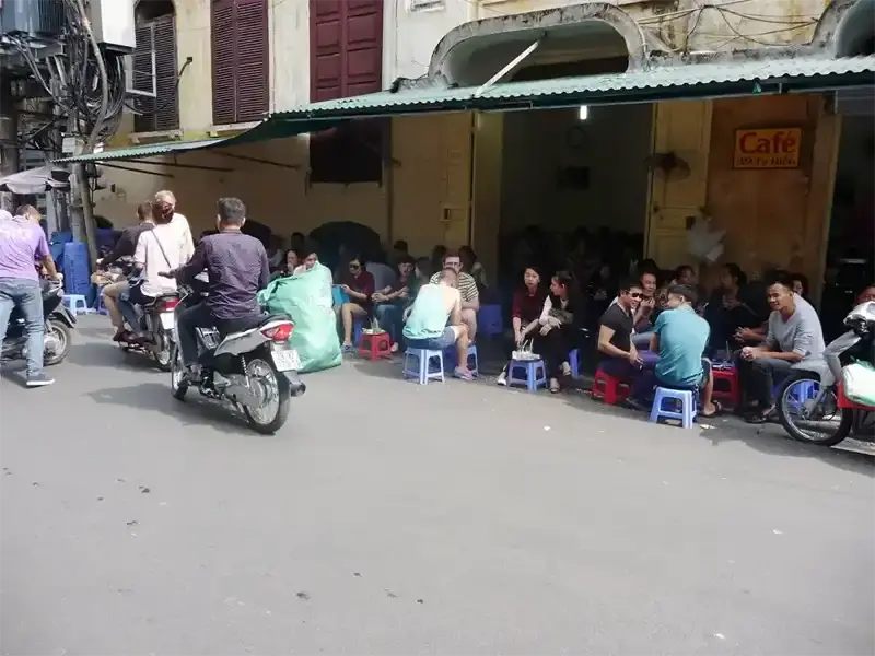 Street food stall in Hanois Old Quarter 1
