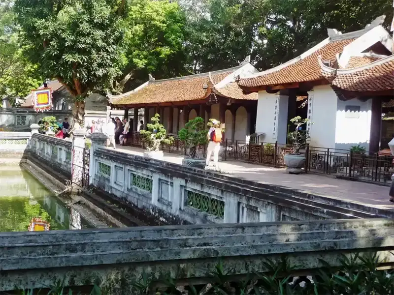 Temple of Literature is the first university in Vietnam.