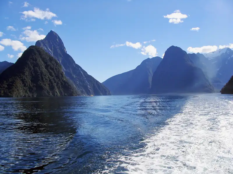 Cruising Milford Sound South Island NZ