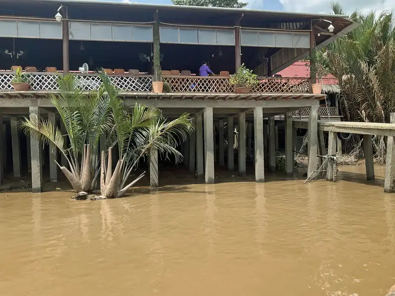 Lunch at a Restaurant on the Mekong River Vietnam