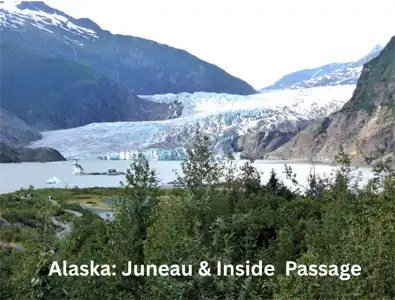 Mendenhall glaciers Juneau Alaska USA