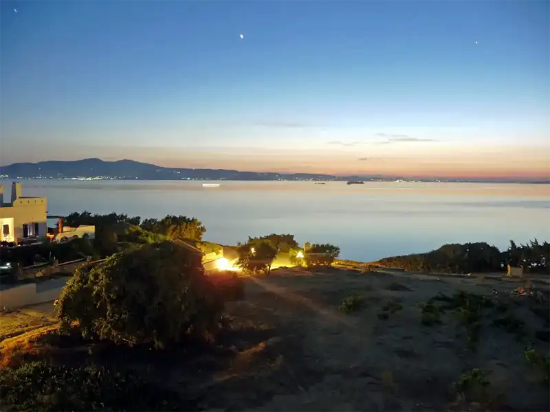 Mikri Vigla Beach at island Naxos Greece