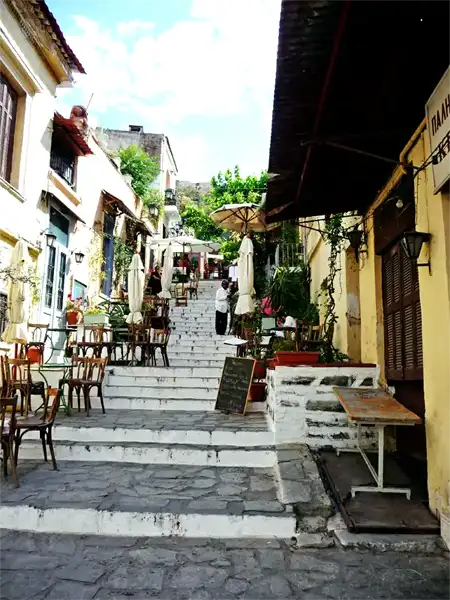 Plaka Athens. A site that blends ancient history and modern Greek culture