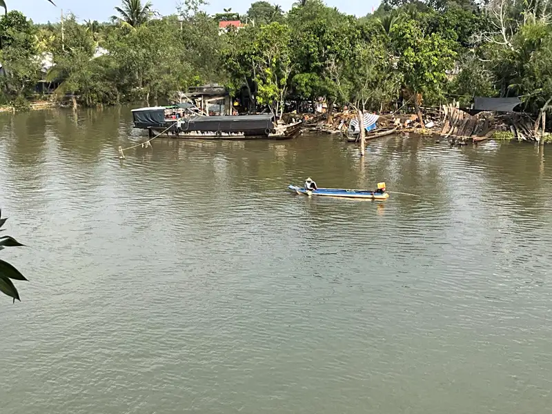 Small Village along Mekong River