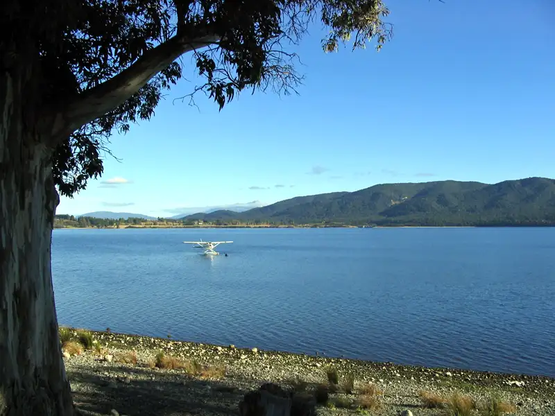 Te Anau gateway to Fiordland National Park and Milford Sound NZ