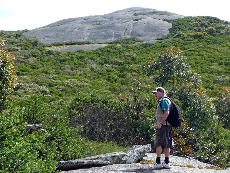 hiking in West Cape Howe National Park, following part of the Bibbulmun Track